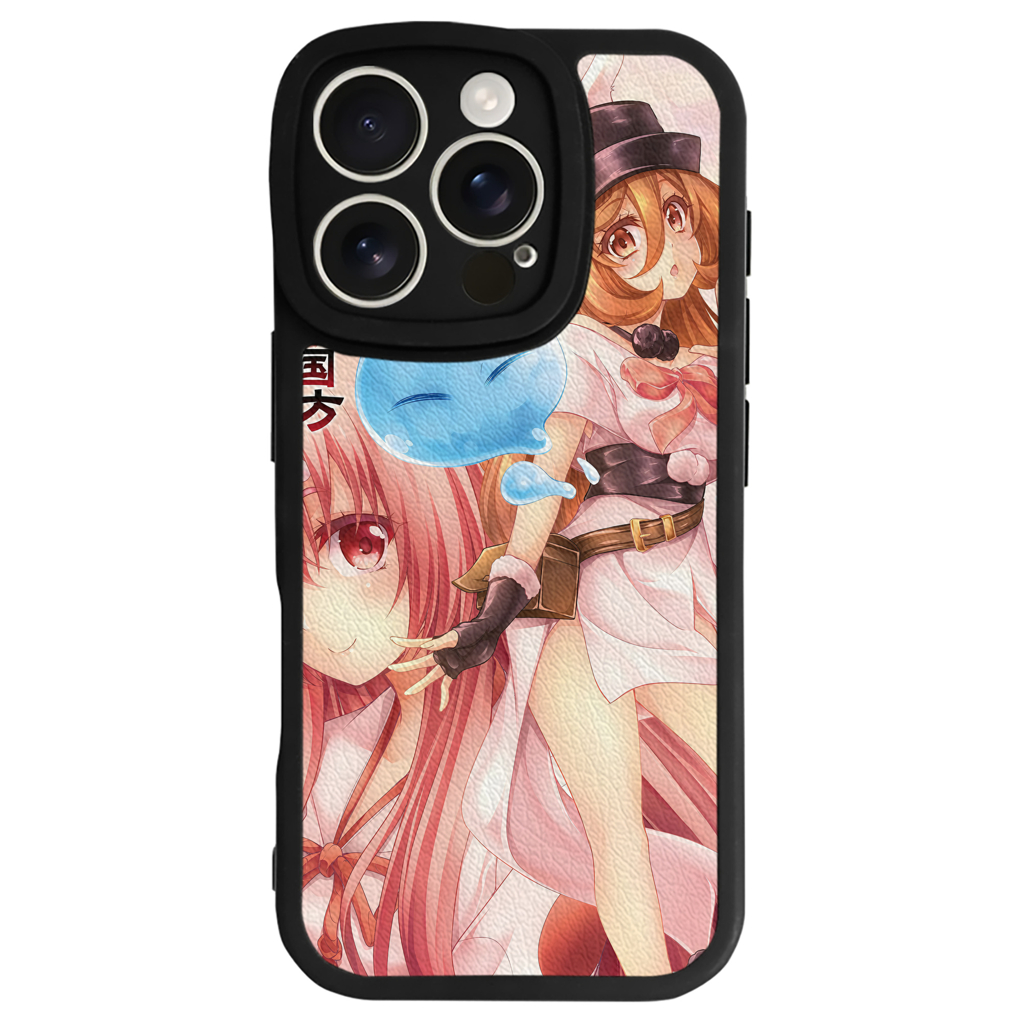 （画像用） 転スラ Regarding Reincarnated to Slime 【iPhone 16シリーズ対応】シリコンスマホケース（レザー調） 材質：シリコン